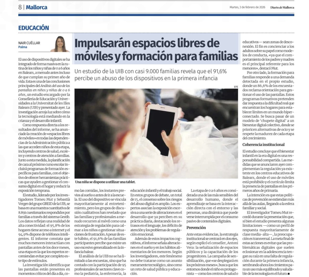 Siguiendo las recomendaciones de ⁦<a href="/aepediatria/">AEP</a>⁩ 👇
0-6 a. CERO PANTALLAS
7-12 a. <1 h. al día 
13-16 a. MAXIMO 2 h. al día
📵📵📵📵📵📵📵📵📵📵📵📵📵📵📵📵📵📵📵