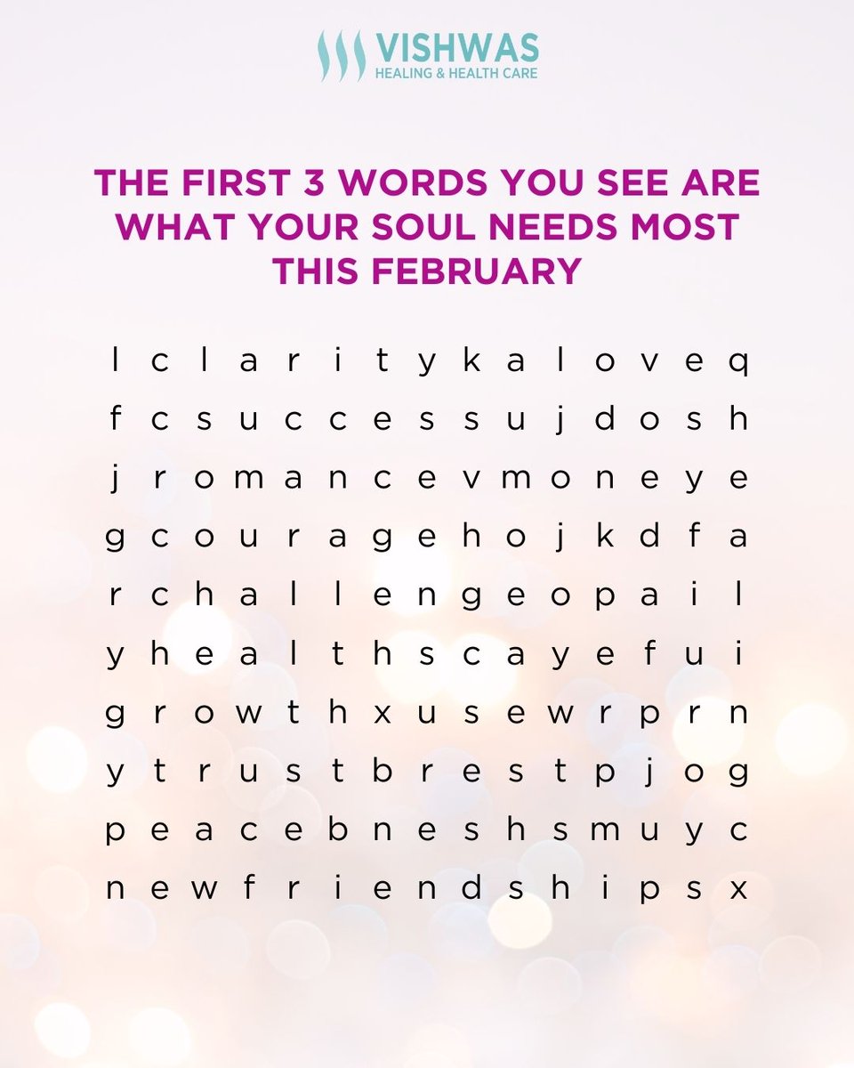Your mind notices what your soul needs most 🧠✨
Find the first 3 words that stand out and share them below.
Let’s see who’s on the same frequency this February 👇

#SubconsciousMind #MindsetShift #WordPuzzle #PsychologyFacts #SelfDiscovery #Professionalpsychotherapyservices