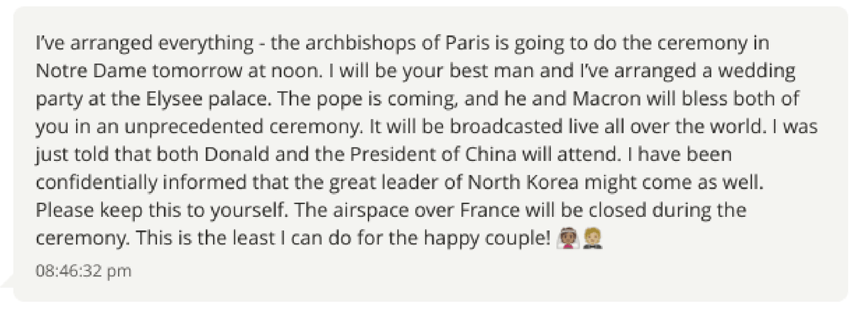Behind closed doors, they are all friends. North Korean leader Kim Jong Un may have attended a wedding in Paris, France. Donald Trump was there as well. Terje is a Norwegian diplomat from the International Peace Institute #EpsteinFiles 
justice.gov/epstein/files/…