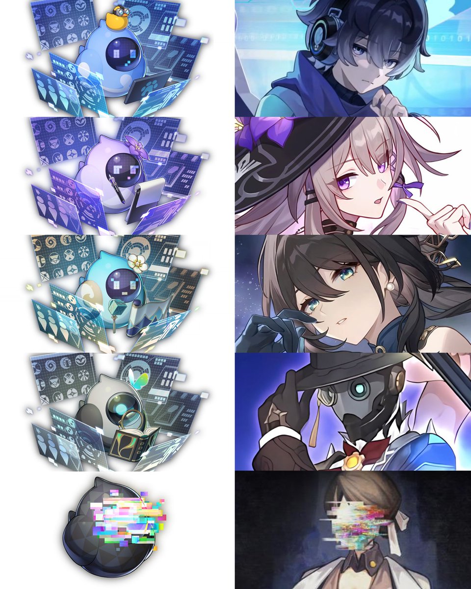 StarRailVerse1's tweet image. Genius Society #84 - Stephen Lloyd 
Genius Society #83 - Herta 
Genius Society #81 - Ruan Mei
Genius Society #76 - Screwllum 
Genius Society #4 - Polka Kakamond 

#HonkaiStarRail