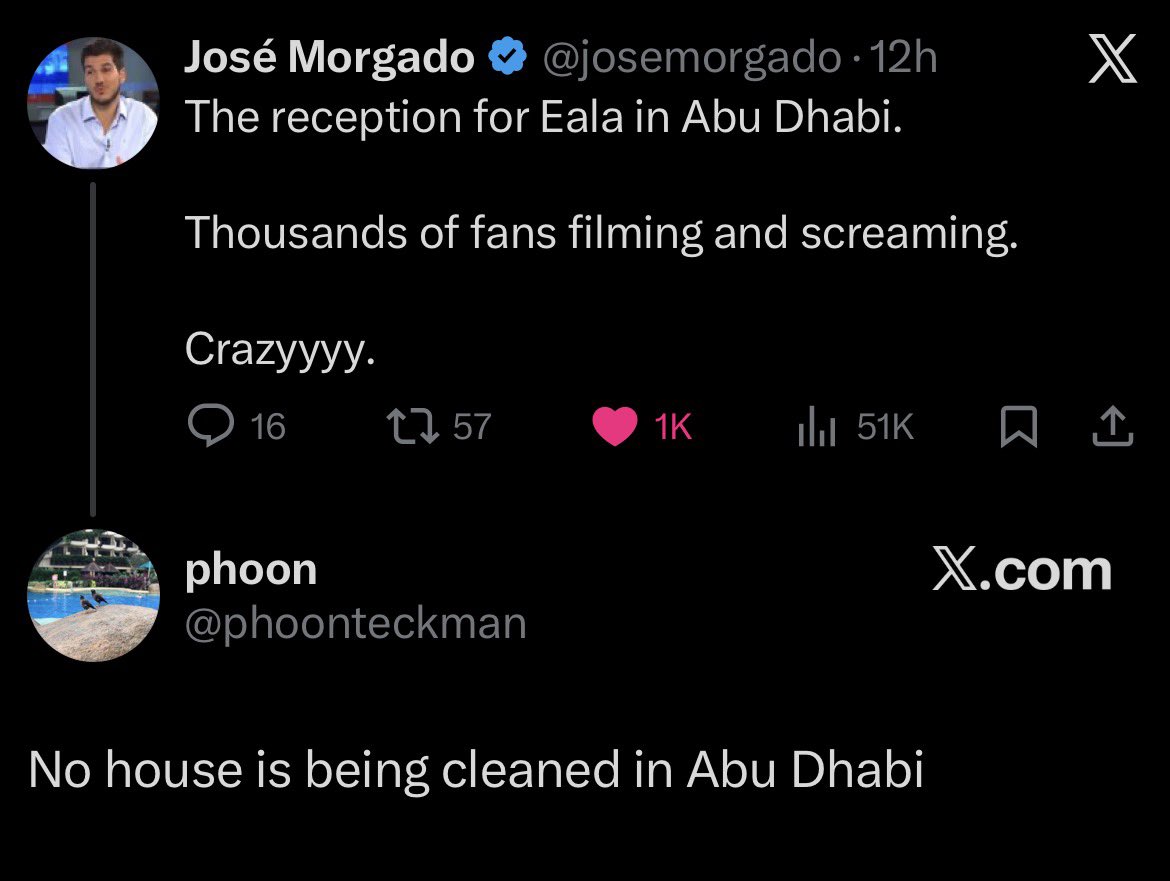 mvn_dn's tweet photo. the concept of being a housemaid asking for permission to take a little time off and saving up money to buy tickets, for the hope in seeing a young Filipina living out her dream while carrying your flag, then being mocked by some fat malaysian guy online https://t.co/xbDEzSxaxh