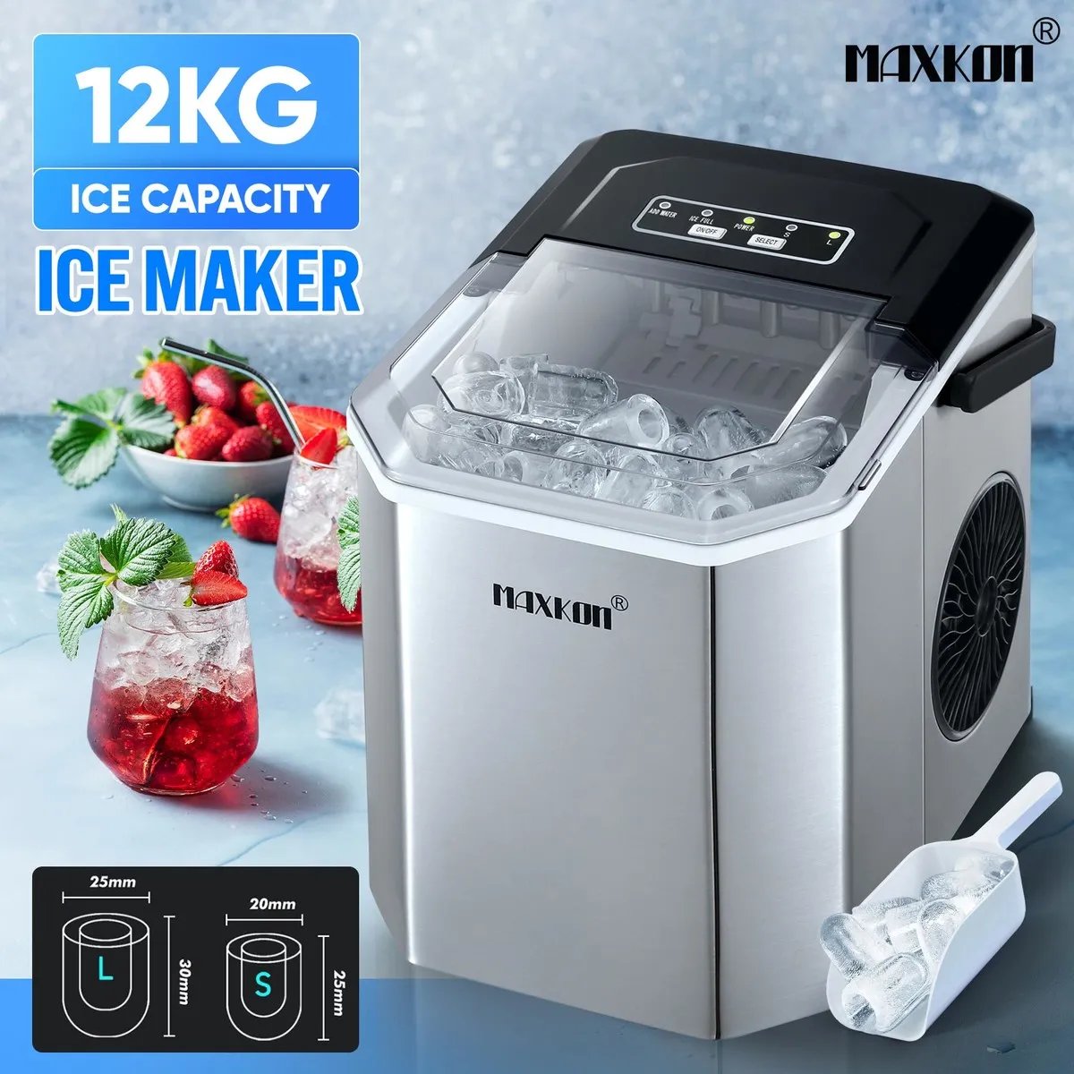 BestDealsCoNz's tweet image. Maxkon 12kg Ice Maker
Buy now &amp;gt;&amp;gt;&amp;gt; bit.ly/3LOsEW1
#icemaker #icemakingmachine #colddrinks #icecubes #smoothies