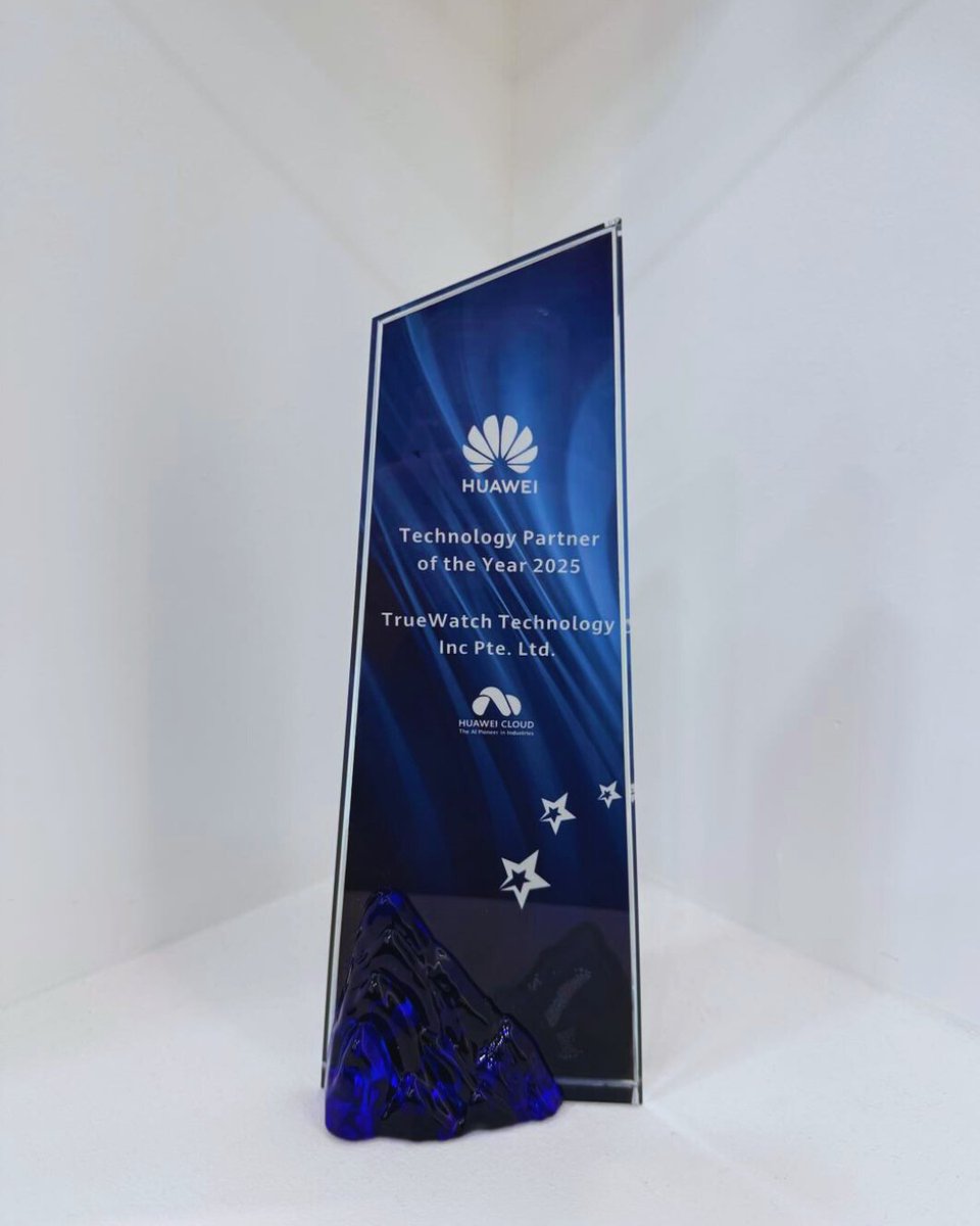 We are thrilled to announce that TrueWatch has been named Huawei Technology Partner of the Year 2025! 🎉

🔗 Read our official announcement here: truewatch.com/news/truewatch…

#HuaweiCloud #HuaweiPartner #HuaweiPartnerAwards #TrueWatch