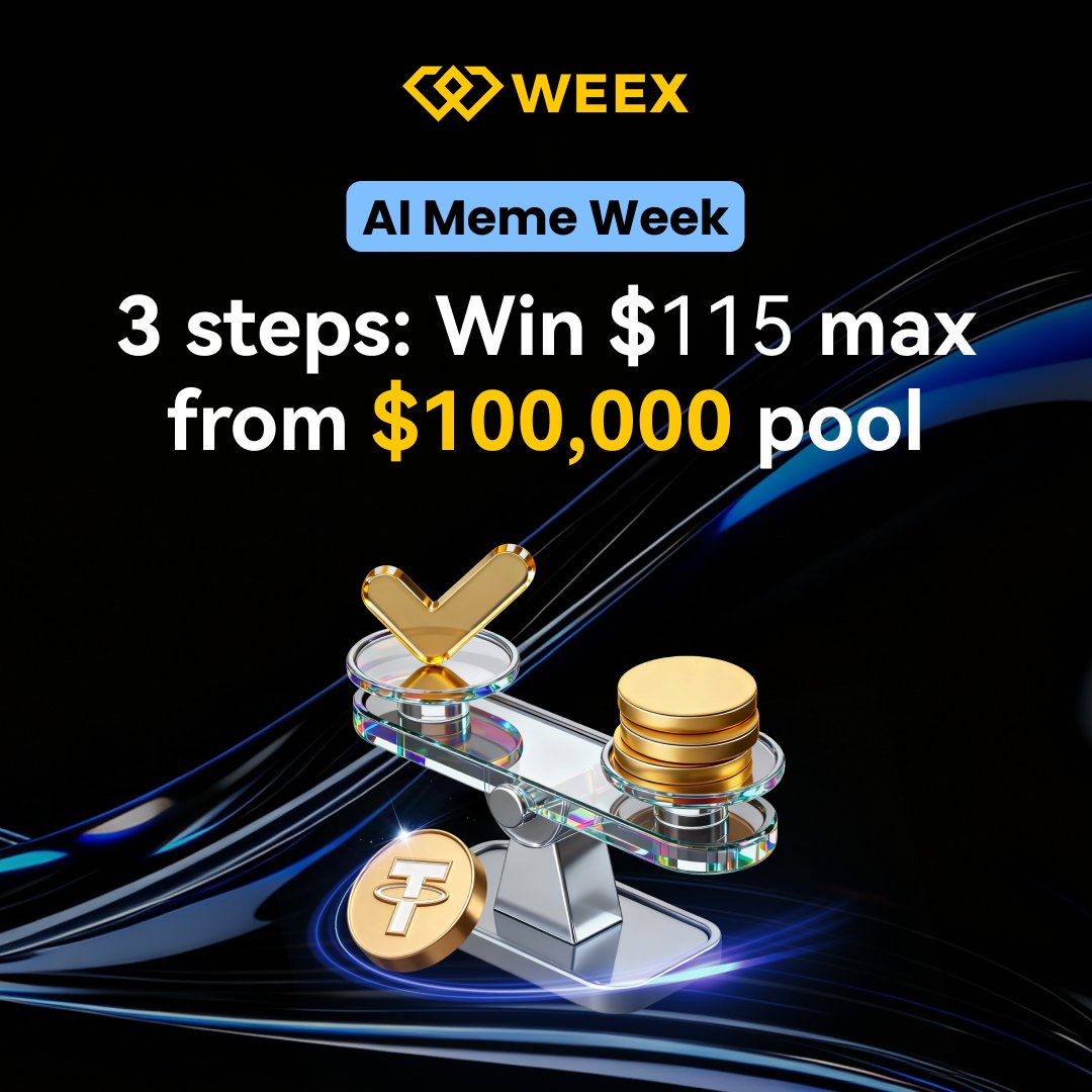 🎁 AI Meme Ecosystem Week: 3 easy steps to grab $115

📅 2026/02/03 14:00:00 - 2026/02/13 14:00:00 (UTC+8)

👉 Join: weex.com/events/promo/s…
👀 Follow: 
<a href="/WEEX_Official/">WEEX</a>
❤️ RT + LIKE

#WEEXListing #Airdrop