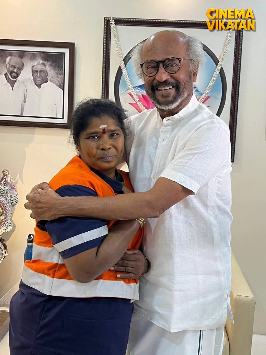 சென்னையில் தூய்மைப் பணியில் ஈடுபட்டிருந்தபோது கண்டெடுத்த 45 சவரன் தங்க நகைகளை காவல் நிலையத்தில் ஒப்படைத்த தூய்மைப் பணியாளர் பத்மாவை நேரில் அழைத்து பாராட்டி, தங்கச் சங்கிலி பரிசளித்தார் நடிகர் ரஜினிகாந்த்.

#Rajinikanth