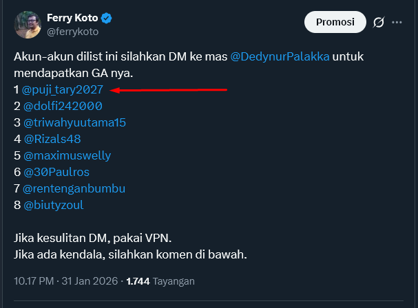 Ferry Koto tweet media