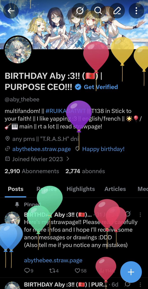 Aby :3!! (🇲🇦) | PURPOSE CEO!!! (IA) tweet media