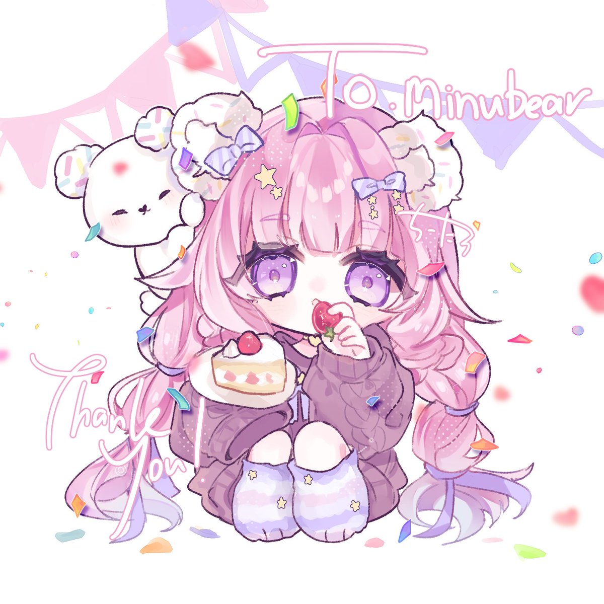 minu 🧸 Monthly YCH! tweet media