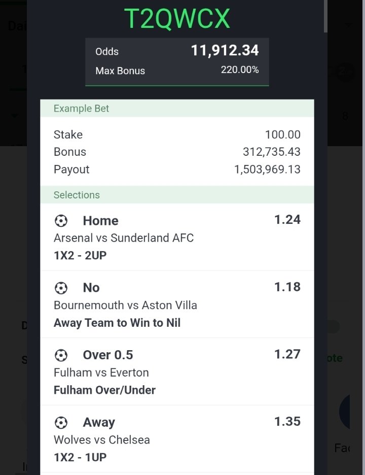 Mrsigtryggr's tweet image. Super ⚽️⚽️ longshot 
12k odds 
#themillionschase