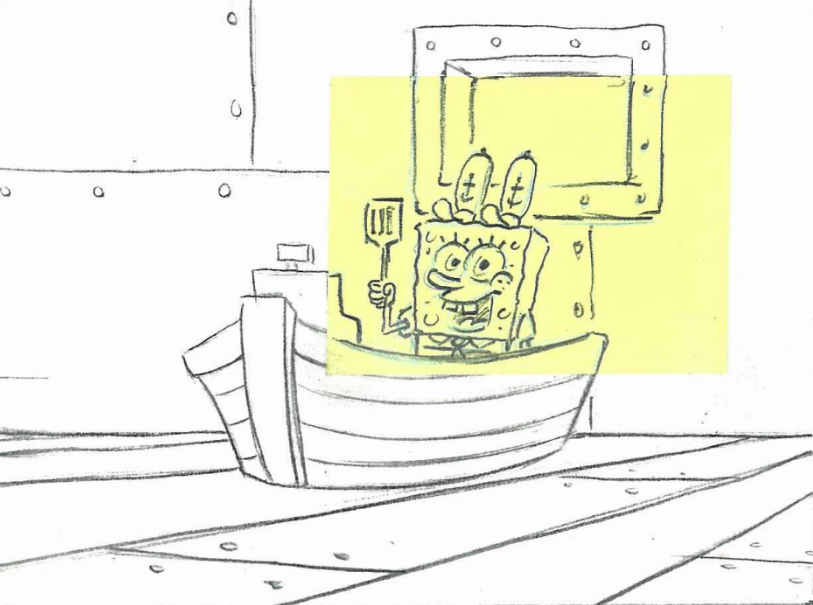 ArtofSpongebob's tweet photo. A drawing by Stephen Hillenburg from "Squid's Day Off." https://t.co/ndHIgGPe1y