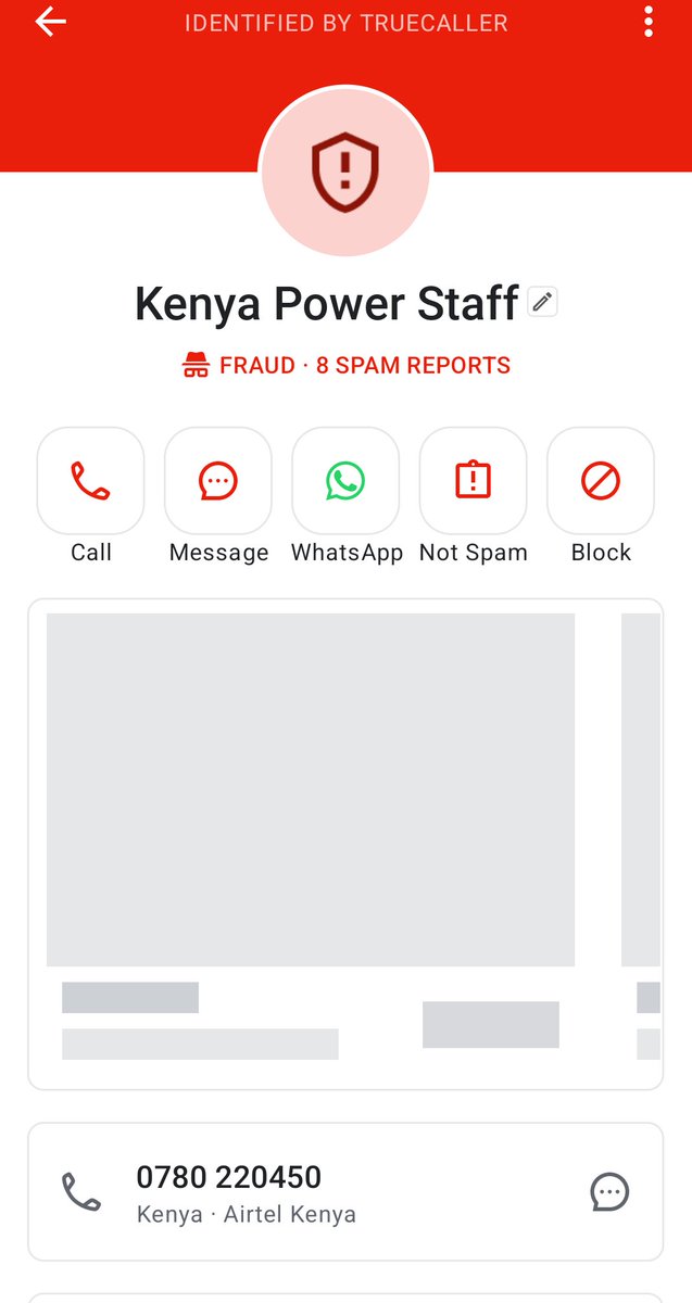 Dear <a href="/KenyaPower/">The Kenya Power & Lighting Company Plc.</a>  <a href="/KenyaPower_Care/">Kenya Power</a> how much protection do you give to customer data? I recently applied for a meter. I have just received a call from a fraudster to pay sh3680 to 0743548459 for it to be approved. Cc <a href="/ODPC_KE/">OFFICE OF THE DATA PROTECTION COMMISSIONER</a>
