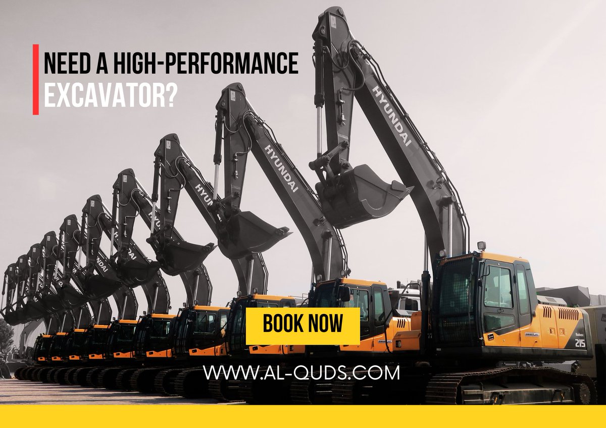 Built for Heavy-Duty Excellence. Engineered to Deliver More.The Hyundai R215L.
📌 Specs: 34 Tons | 2025
📞 Call: +971 6 534 1616
🌐 Visit: al-quds.com
#ajcequipment #Hyundai #HyundaiR340L #R340L #Excavator #CrawlerExcavator #HeavyEquipment #ConstructionMachinery