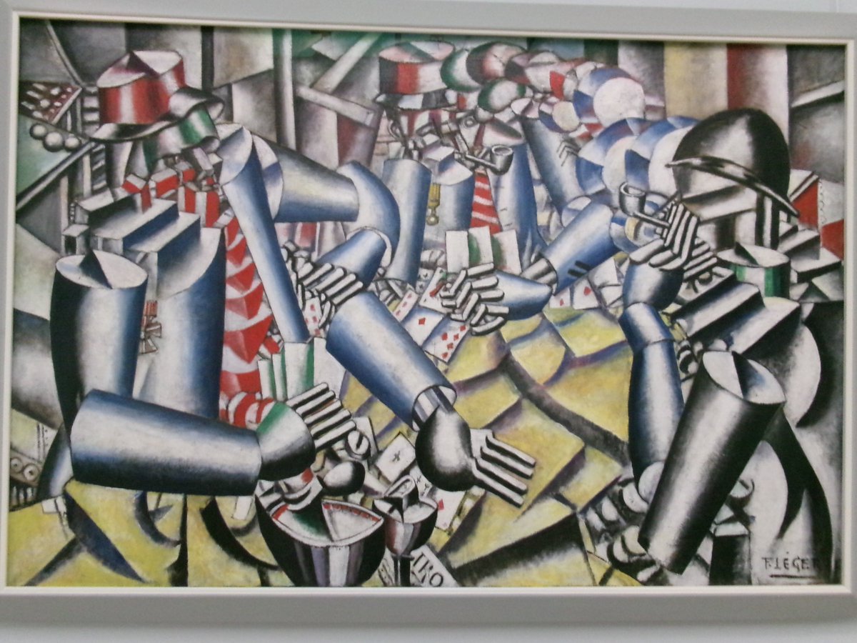 レジェの1917年の作品。2月4日は彼の誕生日ということでこの絵を