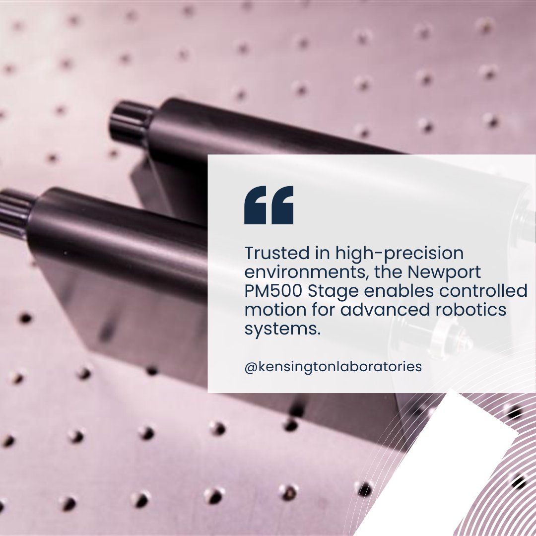 Kensington_Labs's tweet photo. 👉 Request a Quote: https://t.co/ztKq7sqDyu

#NewportPM500Stage #PrecisionMotionControl #SemiconductorAutomation #WaferHandling #RoboticsSystems #PrecisionEngineering #MotionStages #KensingtonLaboratories https://t.co/T5qiAOrUkq