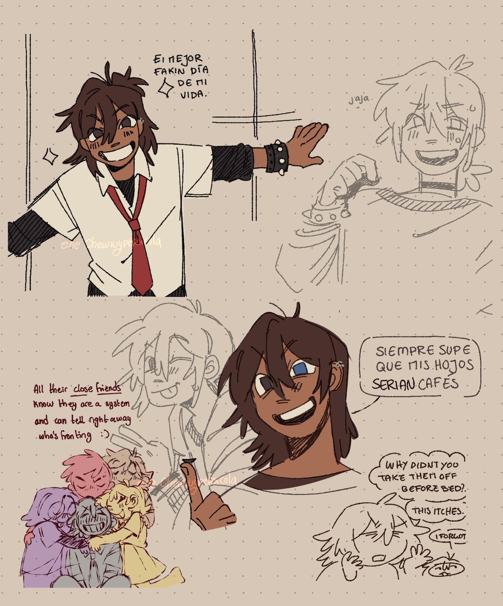 dibujos de finales de enero que no me animaba a publicar eep, im cringe but im free 
#FHS #fnafhs