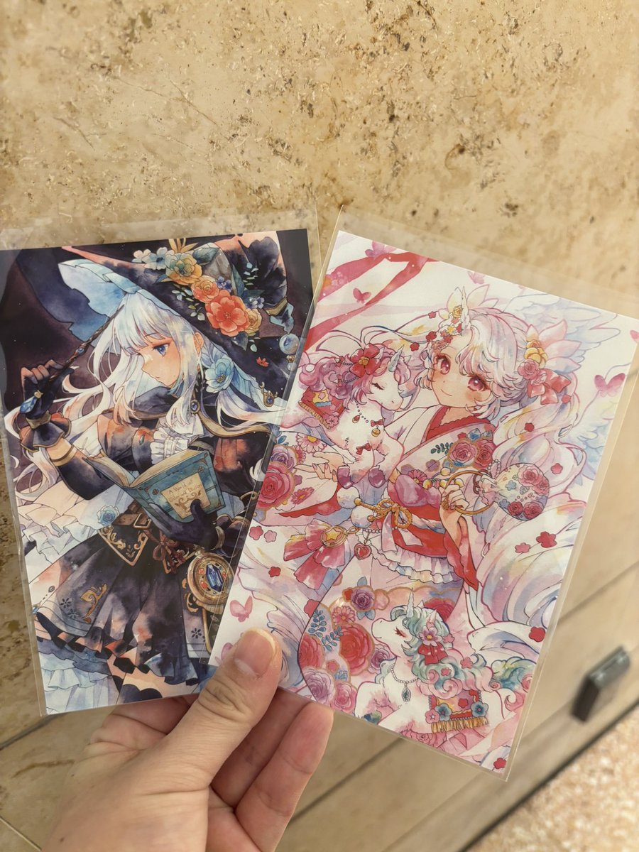 ゆゆはる先生の色紙原画をお迎えしました😳💕 めちゃくちゃ美しい