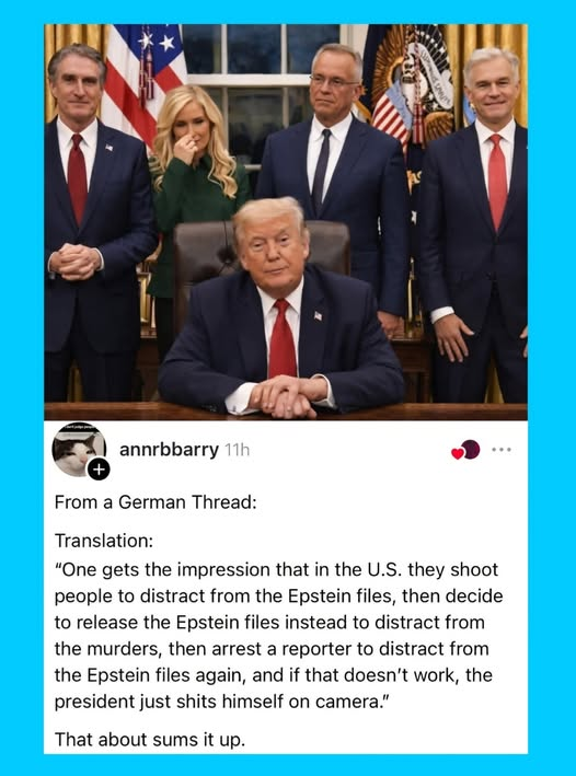 It's as if the rest of the world has eyes and ears but us.