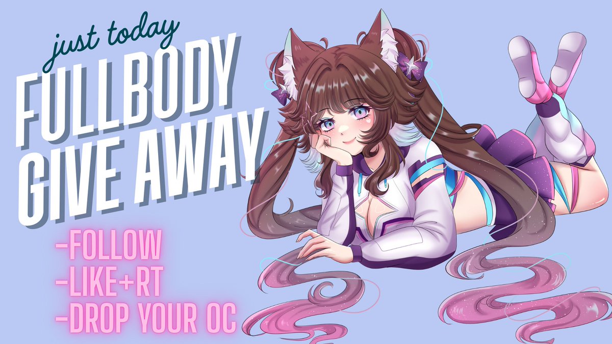 🪻🪻ART RAFFLE 🪻🪻

- Follow 🌷
- Like🌷
- RT🌷

Drop your #OC in the comments 

Price : fullbody artwork

🌸I wish everyone good luck!🌸
#artraffle #artgiveaway #giveaway #raffle #VGenArtist #artmoots