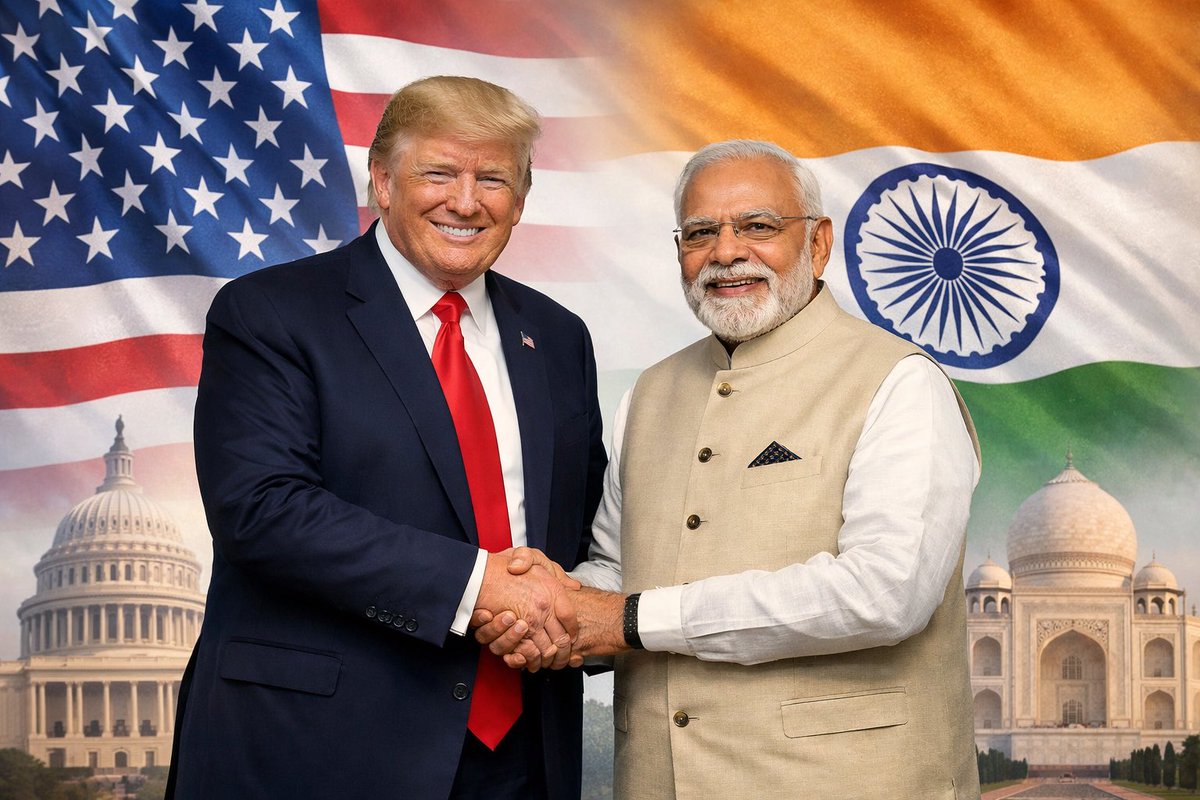 BREAKING🚨
Trump announces trade deal with India reduces reciprocal tariffs 25% to 18%