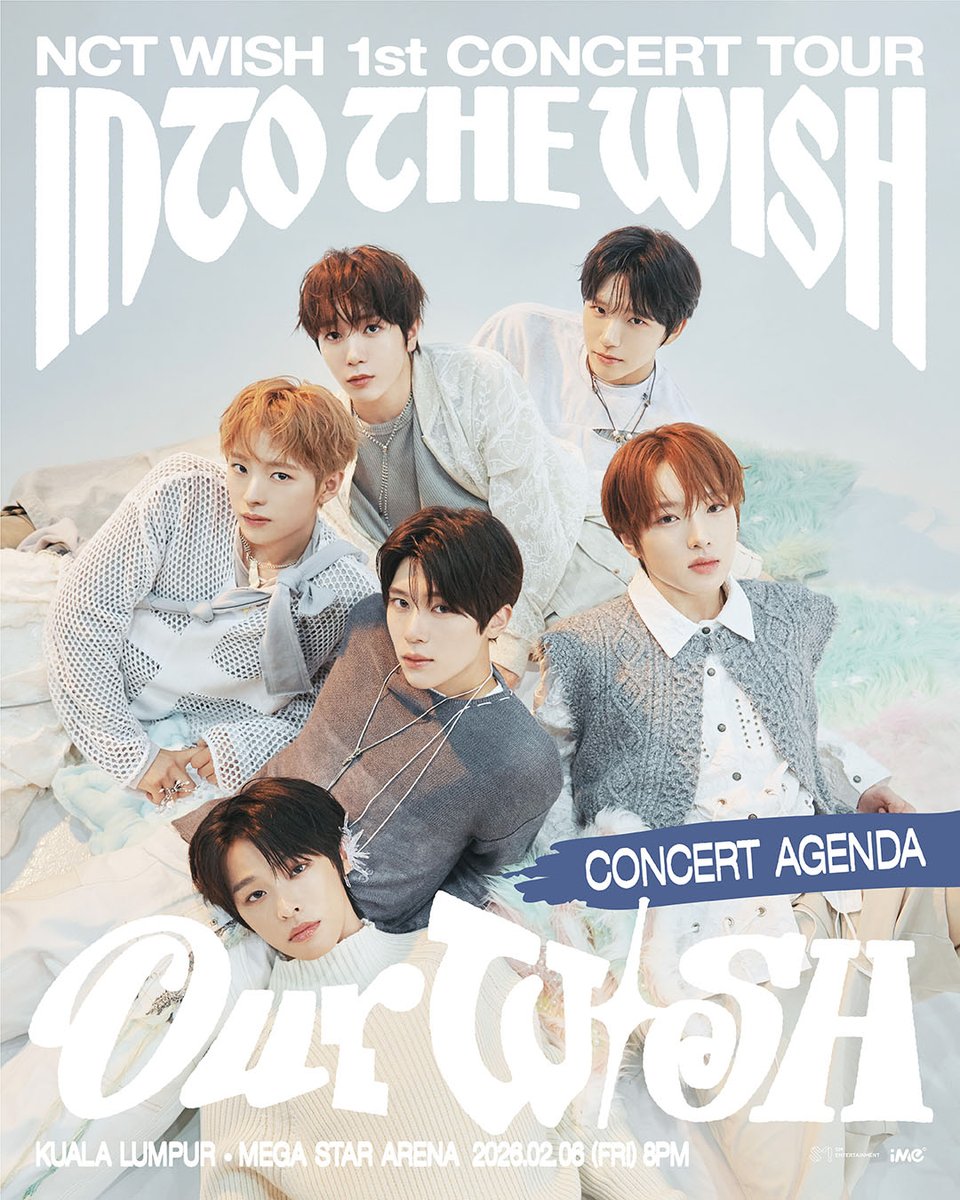 imemalaysia's tweet photo. 𝗡𝗖𝗧 𝗪𝗜𝗦𝗛 𝟭𝘀�� 𝗖𝗢𝗡𝗖𝗘𝗥𝗧 𝗧𝗢𝗨𝗥 ‘𝗜𝗡𝗧𝗢 𝗧𝗛𝗘 𝗪𝗜𝗦𝗛: 𝗢𝘂𝗿 𝗪𝗜𝗦𝗛’ 𝗜𝗡 𝗞𝗨𝗔𝗟𝗔 𝗟𝗨𝗠𝗣𝗨𝗥 - 𝗖𝗢𝗡𝗖𝗘𝗥𝗧 𝗔𝗚𝗘𝗡𝗗𝗔

Malaysia NCTzen! Are you ready step 𝗜𝗡𝗧𝗢 𝗧𝗛𝗘 𝗪𝗜𝗦𝗛: 𝗢𝘂𝗿 𝗪𝗜𝗦𝗛’ 💫 

Please refer to the 𝗖𝗢𝗡𝗖𝗘𝗥𝗧 𝗔𝗚𝗘𝗡𝗗𝗔 for important information regarding redemption and entry timings.
p/s: Latecomers will not be entertained.

Stay tuned to iMe MY’s social media platform for more updates!

#NCTWISH #INTOTHEWISH #OurWISH
#NCTWISH_CONCERT_TOUR
#OurWISH_KUALALUMPUR
#iMeMY #iMeMalaysia #iMeAsia
#MALAYSIA #KUALALUMPUR