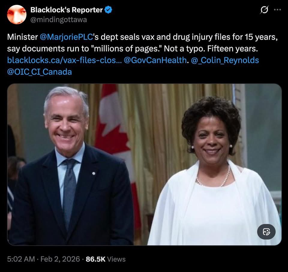 Canada's Minister Of "Health" Seals V.A.C.C.I.N.E Injury Information From Canadians For 15 Years WHY??? B/c they want us to  "Trust The Science."GTFOH!!! 🤬🤬🤬