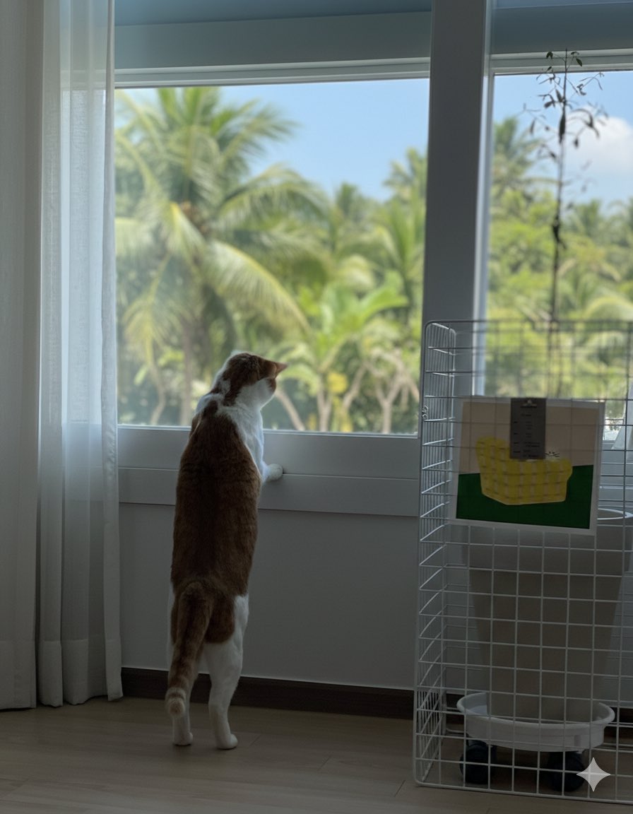 canele0101's tweet image. 올리브하니까 생각났는데 고양이들 올리브나무 진짜 좋아함.. 고양이한테 무해하다해서 들였는데 고양이가 올리브나무한테 유해했음; 하루종일 냄새 맡고 씹고 뜯어서 들인지 3달만에 앙상해짐.....
(오른쪽 사진 창밖은 ai로 바꾼거)