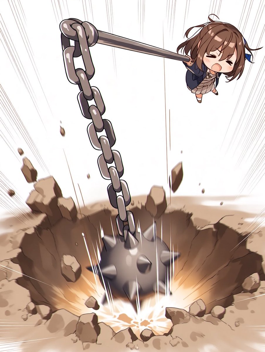 モーニングスター（フレイル型）を nijiで安定生成できるよう試行錯誤