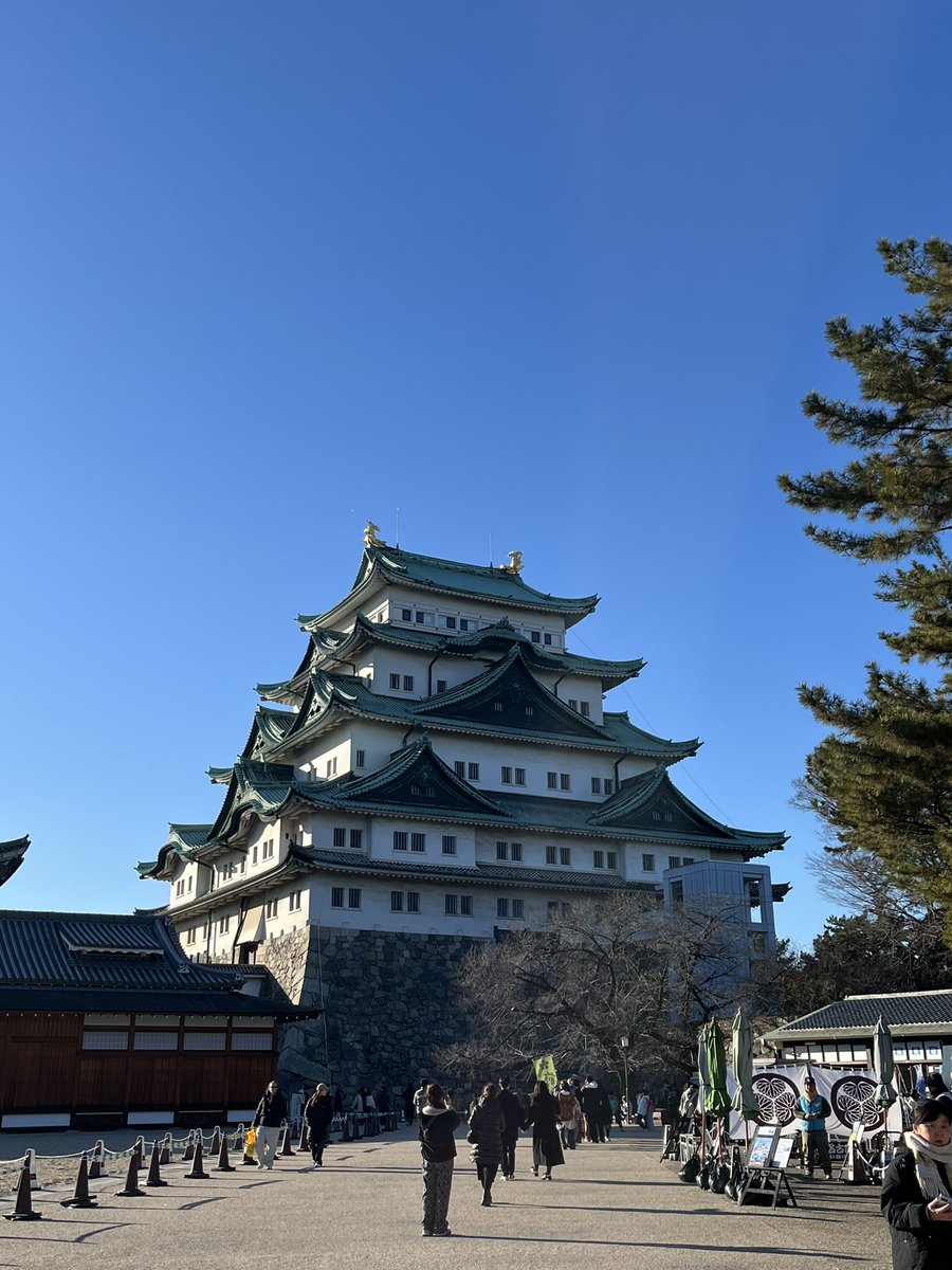 夜設営の前に名古屋観光中です〜🏯