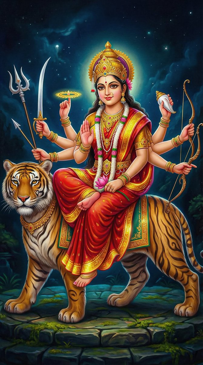 जहाँ माँ दुर्गा का स्मरण,
वहाँ भय का विसर्जन।
जय माँ दुर्गे 🙏