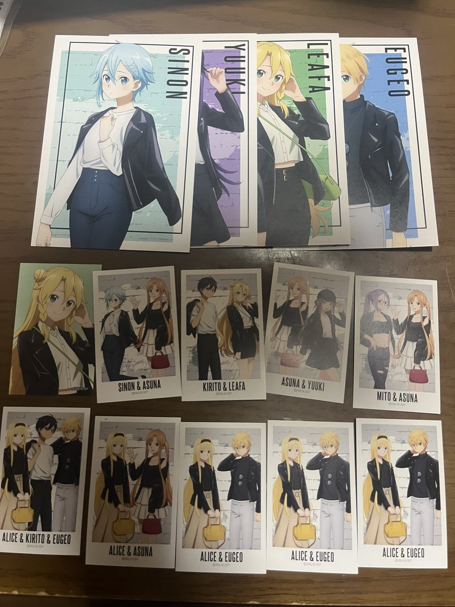 【交換・譲渡】ソードアート・オンライン
ロフト  ライダースジャケットver.

譲 画像内
求 イラストカード
     キリト&amp;アリスorアリス単体orキリト単体

    ブロマイド
    キリト&amp;アリス or アリス単体orキリト単体

    特典ポストカード
    アリスorキリト

郵送希望
お気軽にお声掛けください