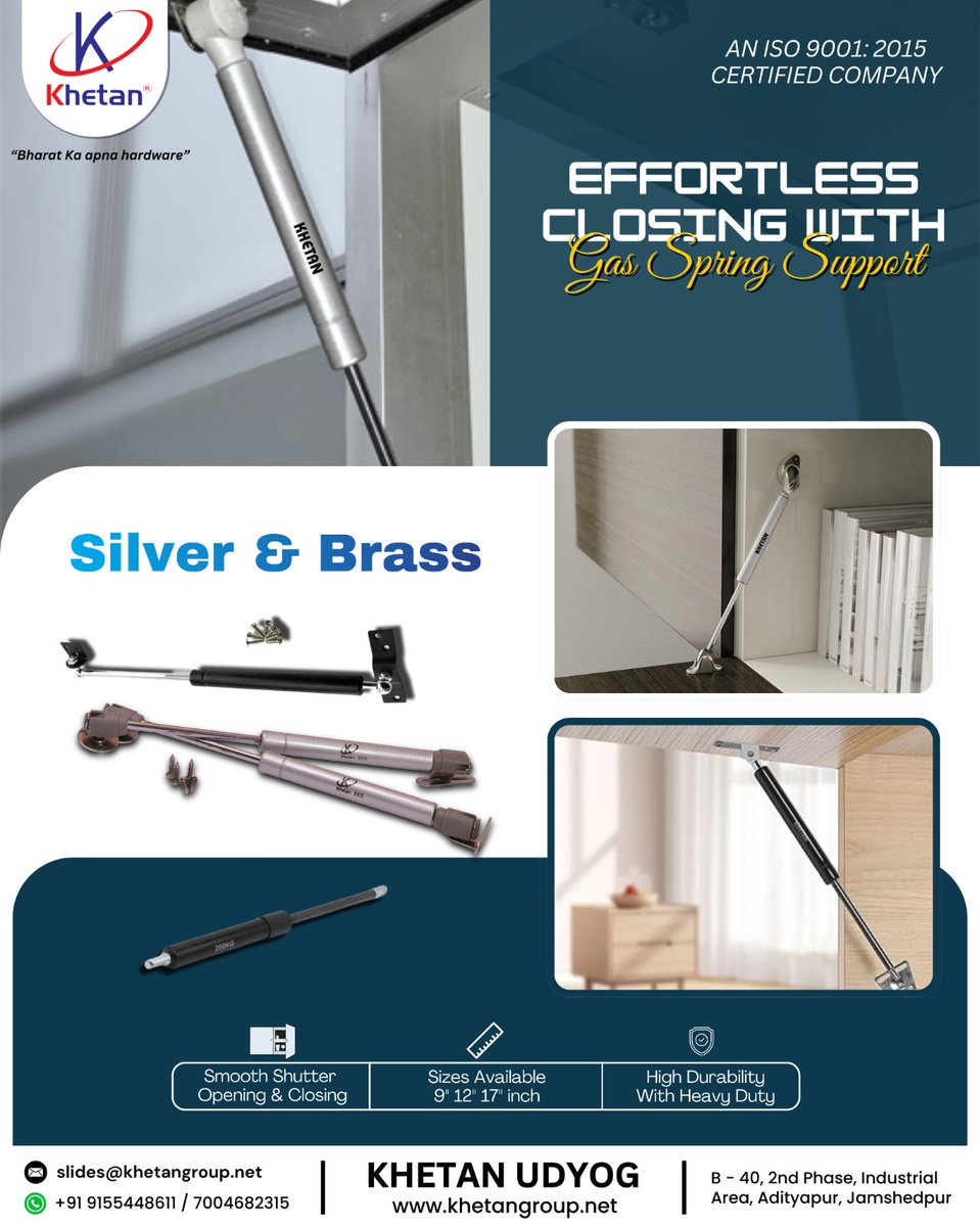 ihsndigital's tweet image. Khetan Bed Liftors

For Enquiry via whatsapp: rebrand.ly/KhetanUdyog

KHETAN UDYOG
M : +91-9608017067 , +91-9263829630

Web.: khetangroup.net
.
.
.
#Khetan #GasSpring #GasSpringSupport #CabinetGasSpring #HydraulicSupport #ShutterSupport #LiftUpSystem #IHSNDigital #delhi