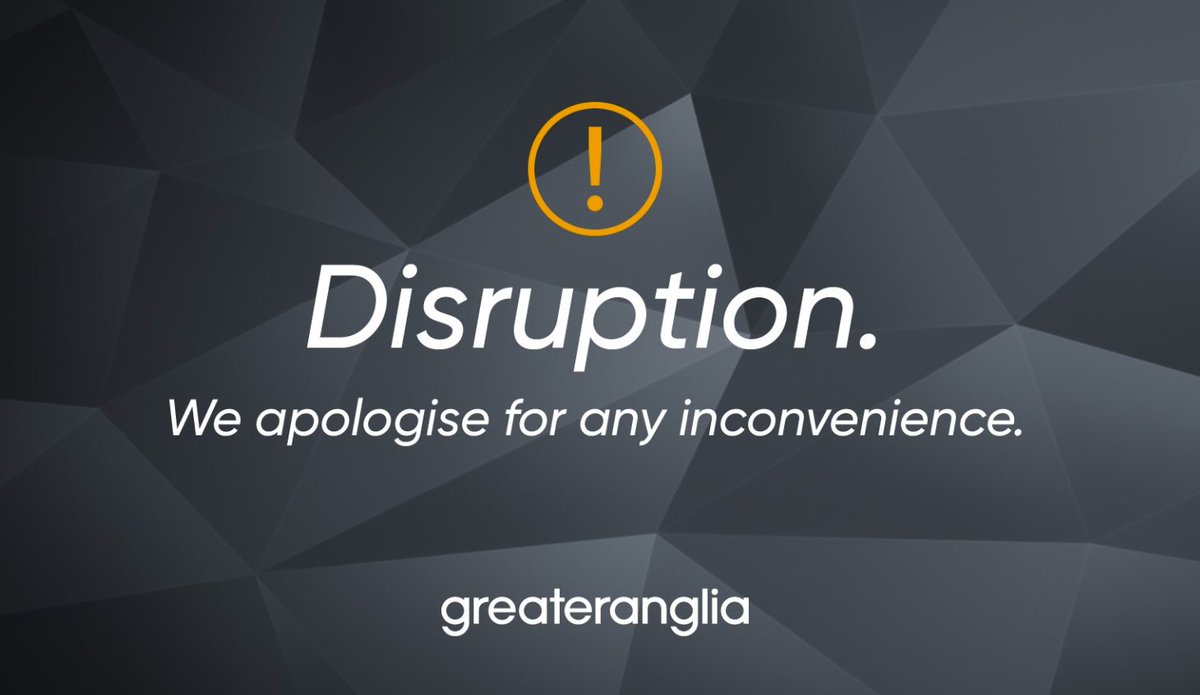 greateranglia's tweet image. ⚠Due to a broken down freight train between #Diss and Stowmarket all lines are blocked.

Train services running through these stations will be suspended between Norwich and Stowmarket. Disruption is expected until further notice.

More info and updates👉🏽greateranglia.co.uk/travel-informa…