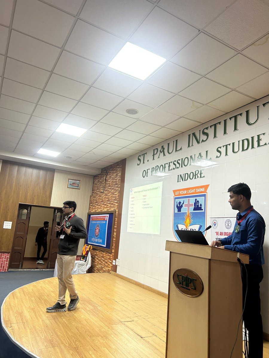 On the occasion of National Youth Day  a Lecture delivered by Dr. Arvind Ghanghoria, Dean &amp; CEO, MGM Medical College &amp; Appropriate Authority SOTTO MP &amp; Dr. Manish Purohit, Nodal Officer SOTTO MP at St. Paul College, Indore with Collaboration of Vijay Social Welfare society.