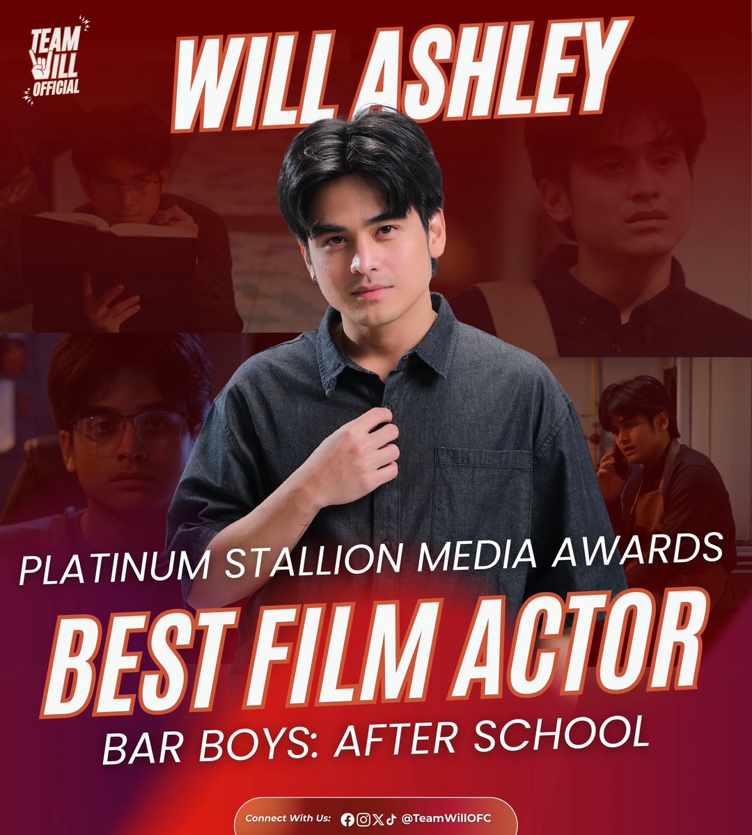 TeamWillOFC's tweet image. BEST FILM ACTOR 🏆

Will Ashley WINS for his unforgettable performance as Arvin in Bar Boys: After School.

Talent, dedication, and screen presence that hit HARD. Every scene, every emotion, every breakdown… delivered with depth, grit, and truth.

CONGRATULATIONS, WillAshley!…