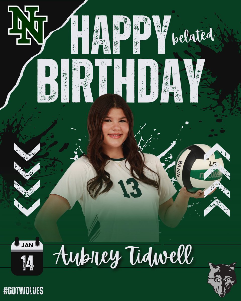 NormanNorthVB's tweet photo. 🎉 Belated Birthday Love – January Edition 🎉

Kicking off the year by celebrating athletes who mean so much to our program. 
Happy belated birthday to our January birthdays — we hope this year brings growth, confidence, and big wins. 
#gotwolves #januarybirthdays #normannorthvb https://t.co/nIINkwxKju