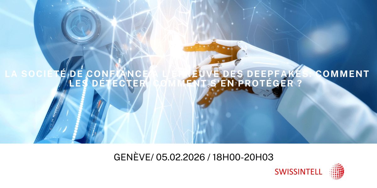 Il est encore temps de vous inscrire à notre conférence :

🎤 La société de confiance à l’épreuve des DeepFakes: comment les détecter, comment s’en protéger ? 

📍 HEG
📝 Inscription :swissintell.ch/event-05-02-20…