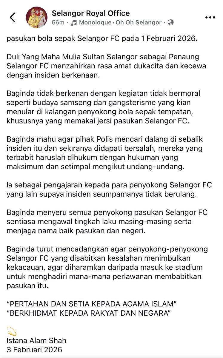 AmmarAzahari8's tweet photo. Dalang dia mesti Kepalanya (Capo Ultras Sel) a.k.a Ultras Dadah😂 terus diam setelah kes ini berlaku.😂

Haramkan Capo dan Para Komradnya dari terlibat dalam budaya sokongan team bola sepak.

Selangor Red Gian🤡

What Can You Do🤫 https://t.co/i3Mdzov79k