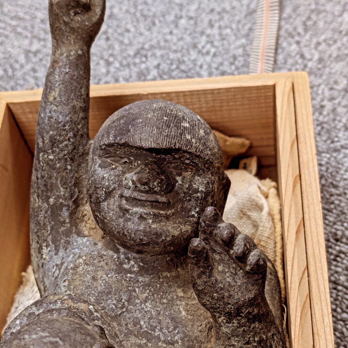 銅製 人物 置物 #古美術#骨董品#掛軸#書道具#茶道具#煎茶道具#出張買取