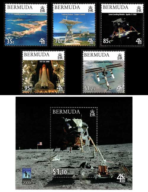 2009年 国際天文学年 切手6種セット バミューダ諸島発行 追加しました