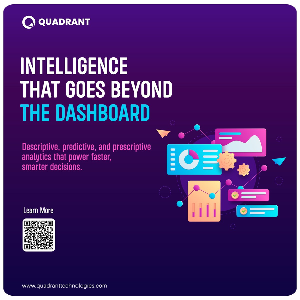 Quadranttech2's tweet photo. Dashboards show the past. Advanced analytics shape the future.

We help turn data into predictive and prescriptive insights for smarter decisions.

Explore more:https://t.co/LEuDWmpAEB

#AdvancedAnalytics #DataAnalytics #SmartDecisions #DigitalTransformation https://t.co/i9m8tMkgjR