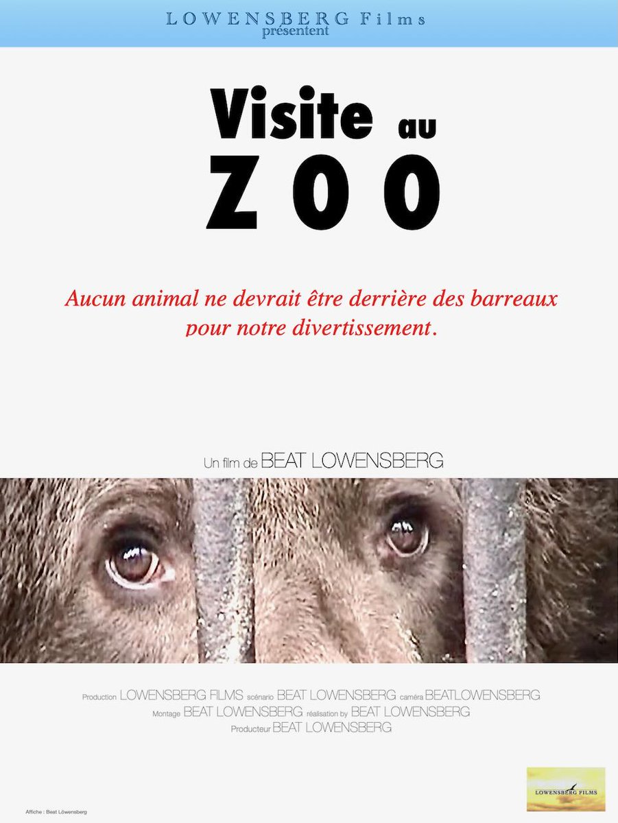 lowensberg's tweet photo. VISIT AU ZOO, documentaire/cinématographique 82 minutes, 2026 
Réalisateur : Beat Löwensberg | Type visuel : Affiche officielle #FilmDocumentaire #DroitsDesAnimaux #CinémaDocumentaire #FilmIndépendant https://t.co/pIlxZXDGDa