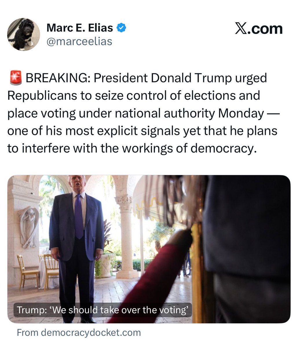 RealSLokhova's tweet image. Elias was supposed to be prosecuted by the DoJ as part of Durham’s criminal investigation of the conspiracy against Pres Trump

This DoJ must: 

-finally prosecute Elias and end his election interference on behalf of Deep State once and for all 

-prosecute those who let him off