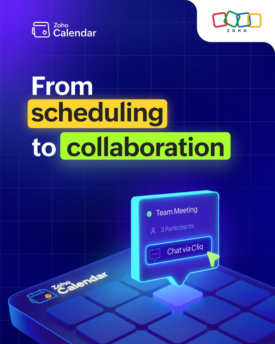 Zoho Calendar tweet media