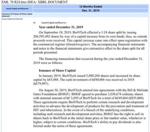ShaykhSulaiman's tweet image. BREAKING: JEFFERY EPSTEIN, BILL GATES AND A REDACTED OTHER STARTED PREPARING FOR THE PANDEMIC FROM AS EARLY AS 2015 

In 2019, just one year before Covid, the Bill &amp;amp; Melinda Gates Foundation invested in BioNTech, an investment that skyrocketed as it sold the Covid vaccine.