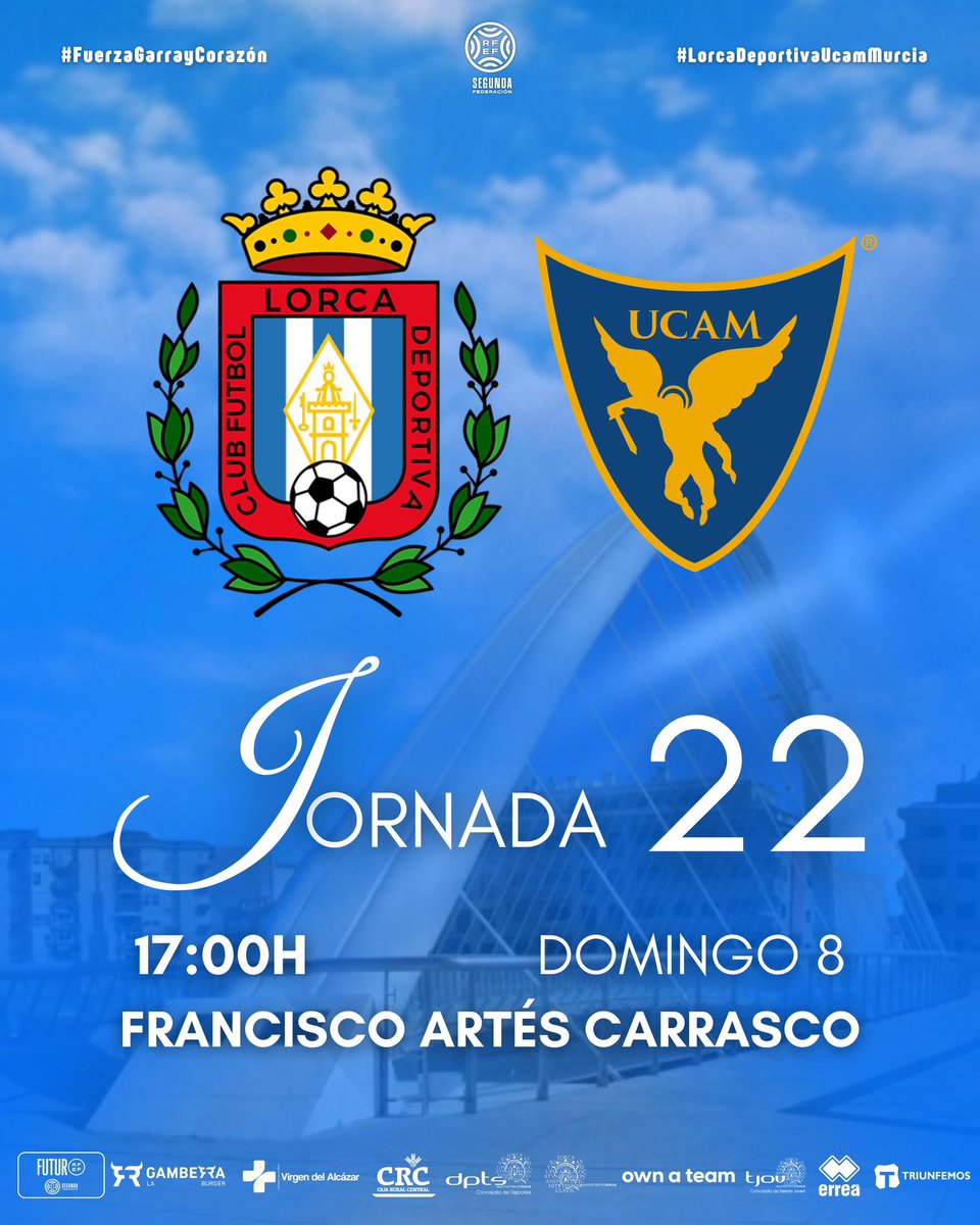 lorcadeportiva's tweet image. 🫵🏻 ¡𝗘𝗦𝗧𝗘 𝗗𝗢𝗠𝗜𝗡𝗚𝗢 𝗡𝗘𝗖𝗘𝗦𝗜𝗧𝗔𝗠𝗢𝗦 𝗧𝗨 𝗔𝗣𝗢𝗬𝗢!

💳 Por ello, 𝘾𝘼𝘿𝘼 𝘼𝘽𝙊𝙉𝘼𝘿𝙊 𝙋𝙊𝘿𝙍𝘼 𝙏𝙍𝘼𝙀𝙍 𝙐𝙉 𝘼𝘾𝙊𝙈𝙋𝘼Ñ𝘼𝙉𝙏𝙀 𝗚𝗥𝗔𝗧𝗜𝗦.

🏟️ Hagamos de nuestro templo un fortín.

🤝🏻 ¡Os esperamos en el Artés Carrasco!

🎟️ Tribuna 10€ | Fondo Sur…