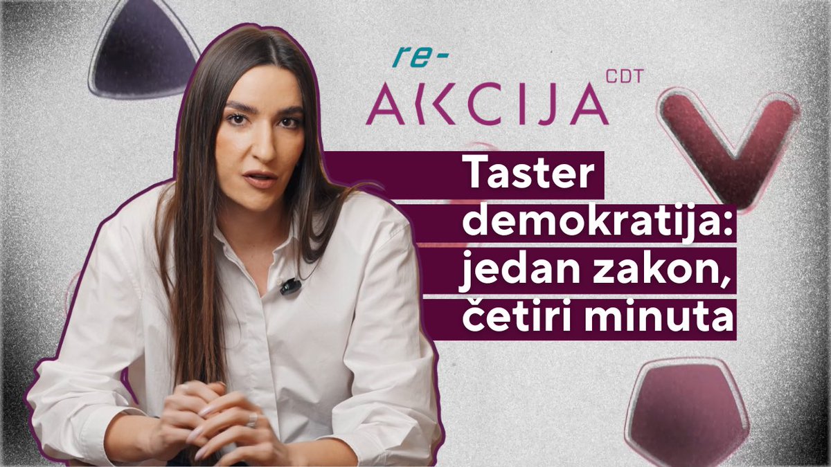 Naša Skupština zaboravlja da su upravo transparentne i inkluzivne zakonodavne procedure jedan od temeljnih principa evropske demokratije.

Da se parlament zaista htio ponašati evropski, zakoni bi najprije bili pročitani, zatim temeljno razmotreni kroz raspravu, a njihovi efekti