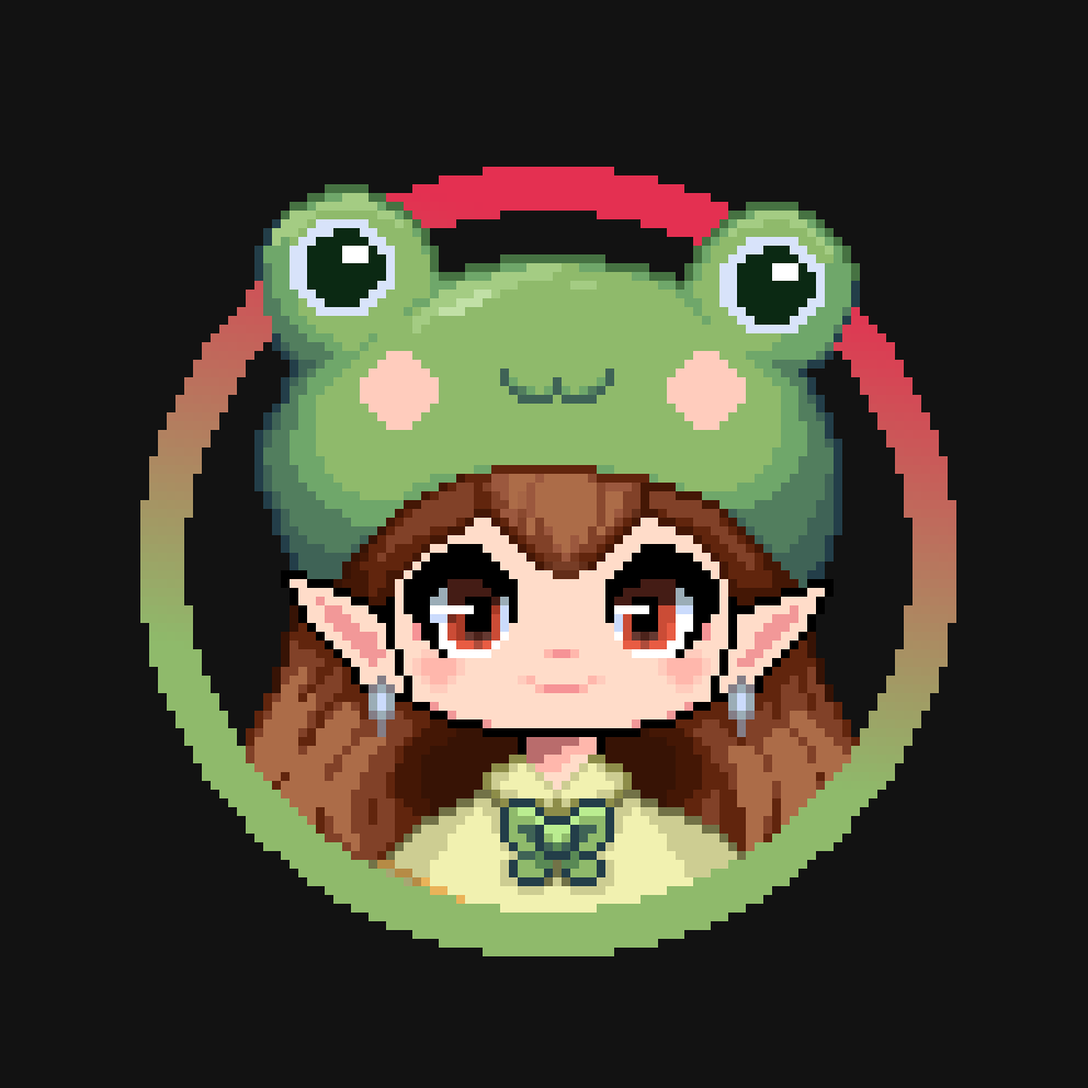 Morvelyn_'s tweet photo. 🐸My new profile picture!🐸
#pixelart #ドット絵 https://t.co/eFcsjzh8YR