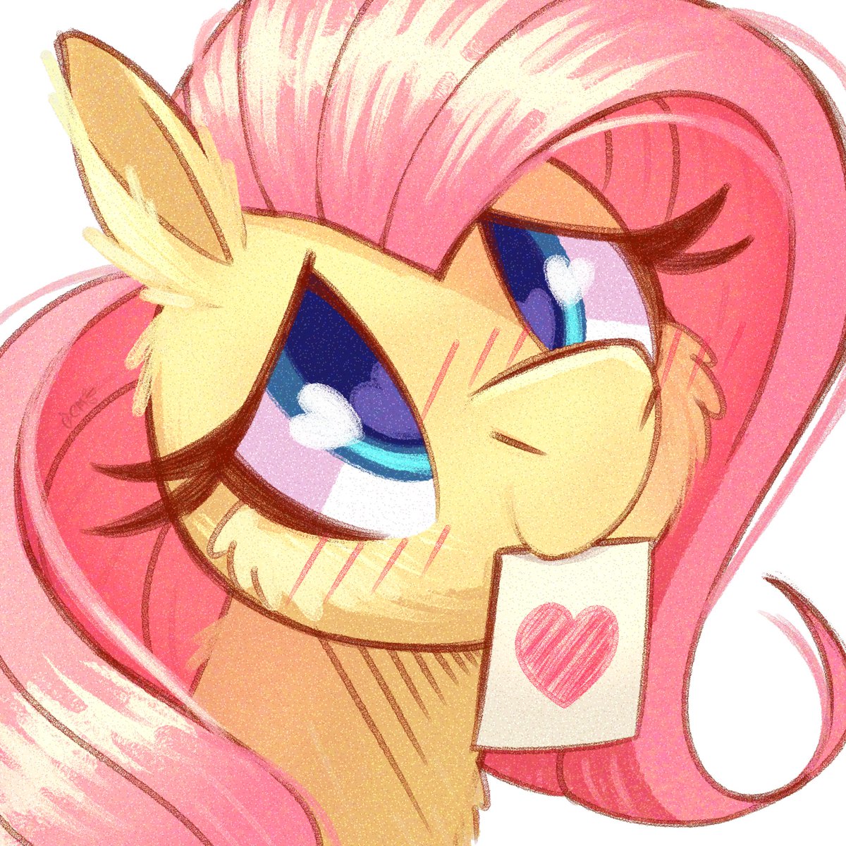 Day 3 of drawing Fluttershy daily. She's happy about all the love she's been getting :3