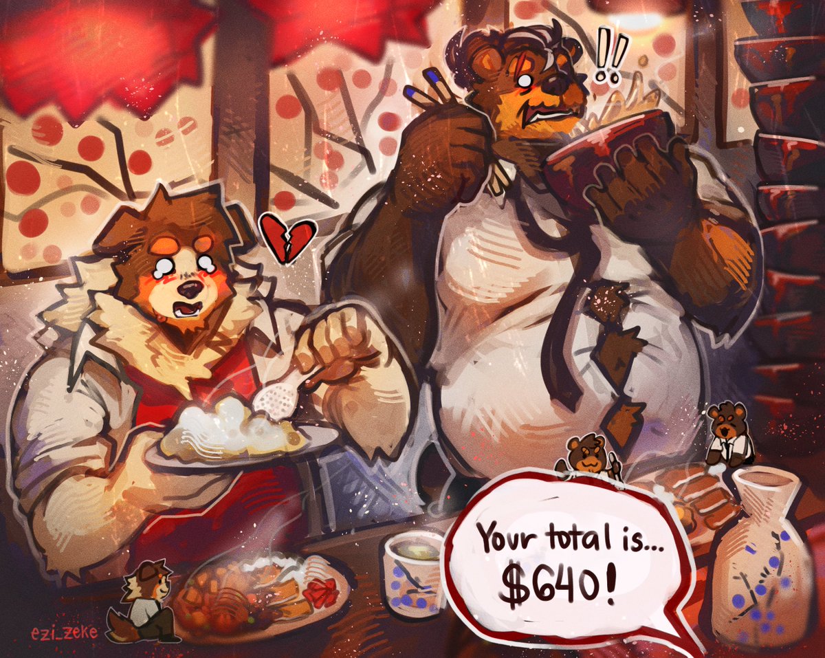 EziZekekiel's tweet image. (Alt version) "Your bill good sirs" 💔💔💔