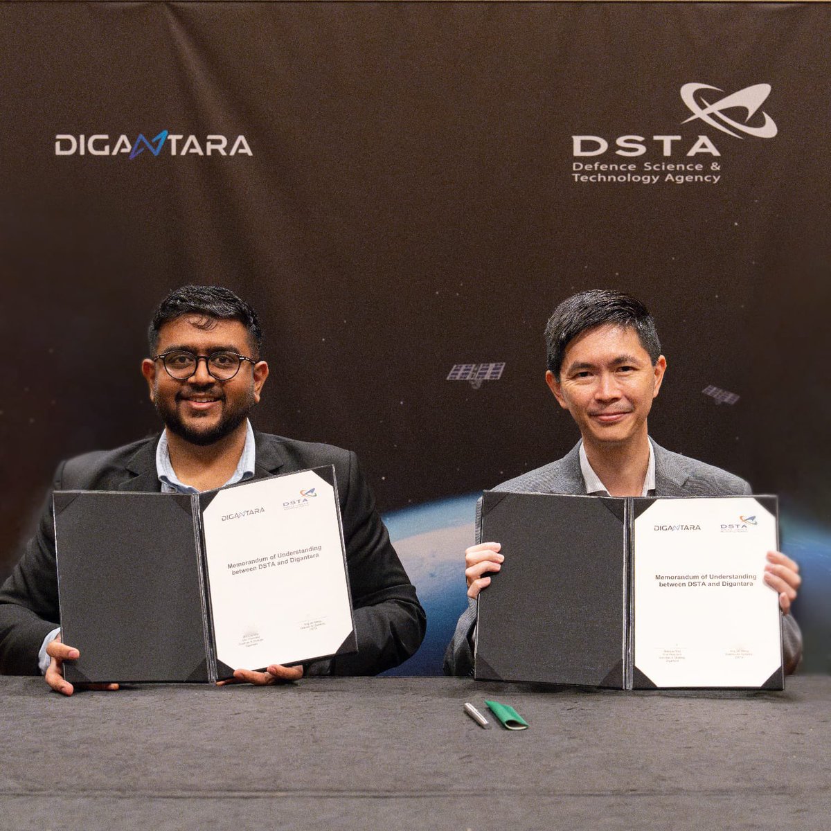 Digantarahq's tweet photo. On the sidelines of the Space Summit 2026 in Singapore, Digantara signed an agreement with the Defence Science and Technology Agency to collaborate on Space Situational Awareness (SSA) in support of the National Space Agency of Singapore. 

Singapore has built one of the most disciplined and forward-leaning space ecosystems in the region and today operates more than 30 satellites across research and commercial missions. As the orbital environment grows more congested, the ability to monitor one's own space assets is becoming essential, with reliable SSA now an important capability.

The partnership focuses on developing SSA software, integrating our space- and ground-based sensing infrastructure with analytics to deliver clear visibility and support informed decisions.